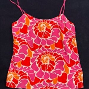NWOT!  Adorable Banana Republic lined Pink/Red/Orange Camisole, 8